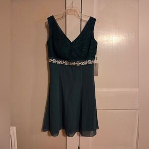 JJs House Forest Green Lace Dress